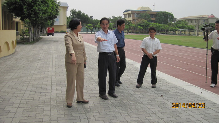 王立委協助本校爭取排水工程及運動場館設施經費圖片