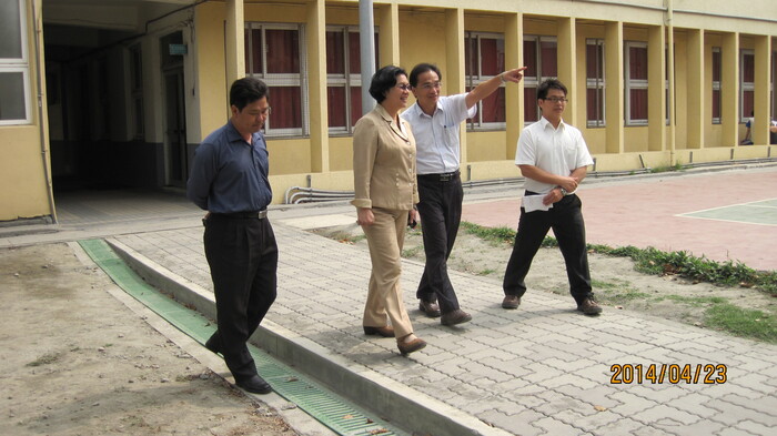 王立委協助本校爭取排水工程及運動場館設施經費圖片