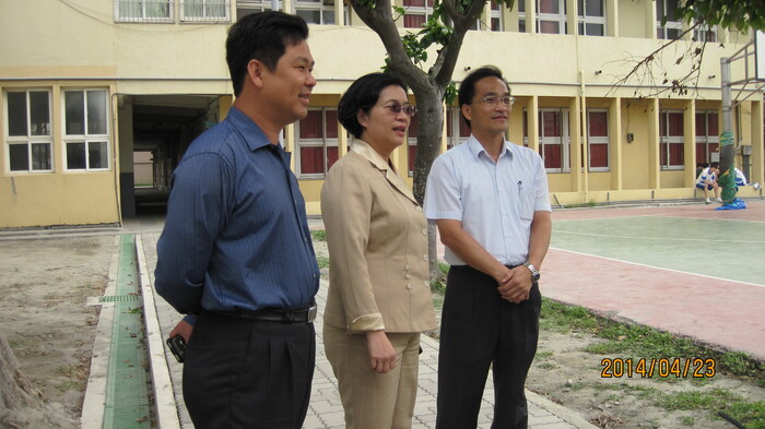 王立委協助本校爭取排水工程及運動場館設施經費圖片