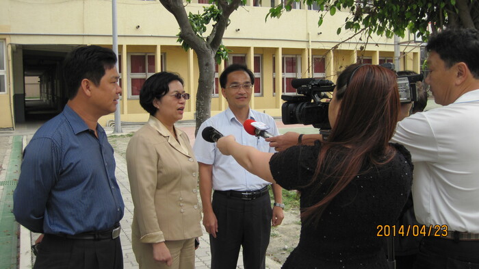 王立委協助本校爭取排水工程及運動場館設施經費圖片