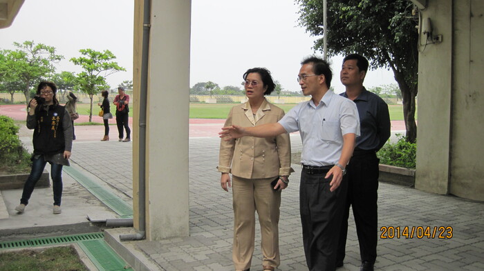 王立委協助本校爭取排水工程及運動場館設施經費圖片