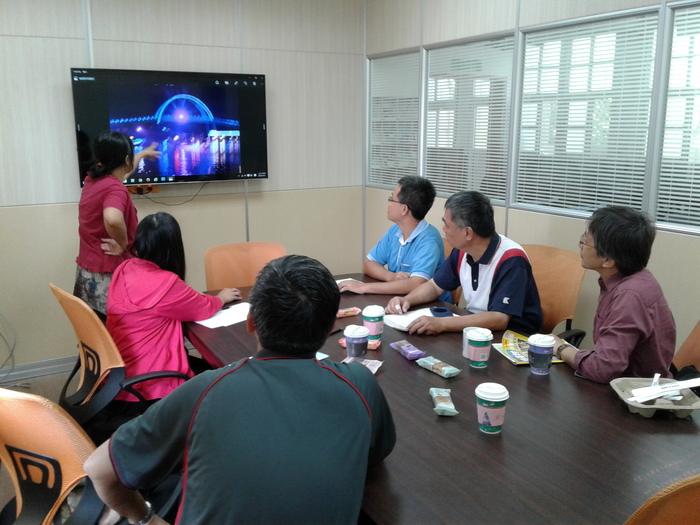 超美的王功漁港夜景圖片
