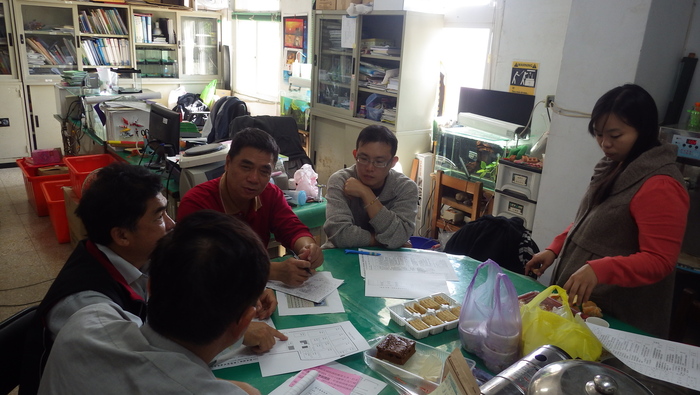 養殖科104學年度第一學期期末教學研究會圖片