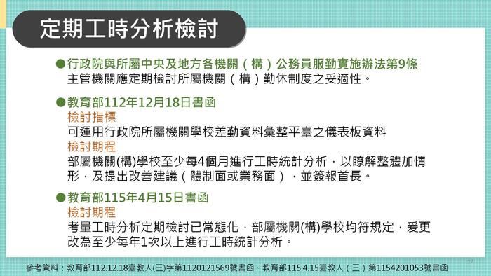 教育部所屬機關（構）學校勤休制度宣導圖片