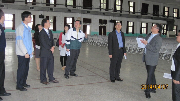教育部校園節能減碳輔導計劃評審委員複勘情形圖片